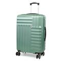Pierre Cardin Soleil 26 Inch Suitcase - Hard Sided Travel Luggage with 8 Spinner 360 Degree Wheels | TSA Locks and Telescopic Handle | Weight 3.42kg Height 66cm CL898 (Medium, Sage Green)