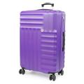 Pierre Cardin Soleil 30 Inch Suitcase - Hard Sided Travel Luggage with 8 Spinner 360 Degree Wheels | TSA Locks and Telescopic Handle | Weight 4.23kg Height 76cm CL898 (Large, Purple)