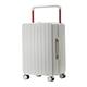 Suitcase Luggage Universal Wheel Box Zipper Trolley Box Password Box Men and Women Travel Leather Suitcase Suitcase Suitcases (Color : White, Size : C)