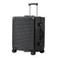 DNZOGW Travel Suitcase Suitcase, Suitcase, Universal Wheel Boarding Case, Durable Password Box, Trolley Case, Men's and Women's Case Trolley Case (Color : Black, Size : A)
