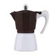 OQHAIR Mocha Pot Moka Pot Coffee Maker Coffee Appliance Making Espresso Maker Mocha Pot Espresso Stovetop Coffee Makers (Color : Brown Size : 3 cup) (Brown 6 cup)