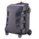 Suitcase Suitcases with Wheels 21 Inch Carry On Luggage Creative Pc Scooter Hard Suitcase Waterproof Shock-Absorbing Student Luggage (Black Check)