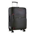 DNZOGW Travel Suitcase Luggage Men's Trolley Case Universal Wheels Student Oxford Cloth Leather Suitcase Password Box Suitcase Trolley Case (Color : Black, Size : A)