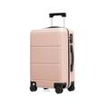 Carry On Luggage 20-inch Luggage Carry on Luggage Fashionable Suitcases Waterproof Travel Luggage Combination Lock Trolley Luggage (Pink)