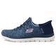 Skechers Women's Slip-ins: Summits Dazzling Haze Trainers in Navy - Vegan Shoes with Air-Cooled Memory Foam - Ladies Footwear - Size UK 6 / EU 39