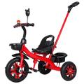 Parent assisted push kids stroller,removable parent handle kids trikes,2-5 years old boys and girls scooter tricycle,folding footrest pedal trike,balance bike