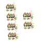 Abaodam 6 Sets Children's Barbecue Toys Kids Play Food Grill Bbq Gadgets Kids Bbq Grill Playset Pretend Bbq Accessories Kitchen Playset Toys Toddlers Toys Mini Plastic Baby Oven Rack