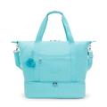 Kipling Women's Art M Weekender Tote Bag, Deepest Aqua, 23.25''L x 17.75''H x 9.5''D, Women's Art M Weekender Tote Bag