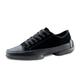 Anna Kern Men's Dance Trainers 4045 - Leather/Suede Black - Split PU Sole - Normal Width - Interchangeable Footbed - 1 cm Sneaker Heel, black, 10 UK