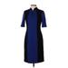 Worth New York Cocktail Dress: Blue Color Block Dresses - Women's Size 2