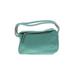 Kate Spade New York Leather Satchel: Pebbled Teal Solid Bags