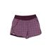 Lands' End Athletic Shorts: Purple Print Activewear - Women's Size 12