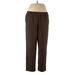 Alfred Dunner Casual Pants - High Rise: Brown Bottoms - Women's Size 12 Petite