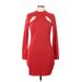 Divided by H&M Casual Dress - Sweater Dress: Red Dresses - New - Women's Size Large