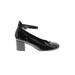 VANELi Heels: Pumps Chunky Heel Classic Black Solid Shoes - Women's Size 9 - Round Toe