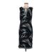 White House Black Market Casual Dress - Sheath Keyhole Sleeveless: Black Dresses - Women's Size Medium
