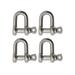 Extreme Max Boattector Stainless Steel Chain Shackle 1in Pack of 4 3006.8285.4