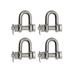 Extreme Max Boattector Stainless Steel Bolt Type Chain Shackle 7/8in Pack of 4 3006.8359.4