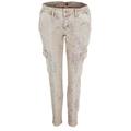 Buena Vista Cargohose "Cargo 7/8 Stretch Twill" Damen, Gr. L, Baumwolle, mit floralem Design