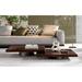 Modrest Valley Modern Walnut + Titanium Coffee Table