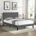 Upholstered Platform Bed Frame, Headboard, Wood Slat Support, Mattress Foundation, Easy Assembly