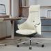 High Back Executive Chair, Ergonomic Leather Office Chair with Adjustable Height and Tilt Function and 360° Swivel Office Chair,