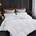 King Size Soft Warm Duvet Comforter Set White Solid