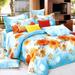 Queen Duvet Cover Set 100% Cotton Daisy Blue