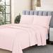 4pc Full Size Hypoallergenic Wrinkle Resistant Sheet Set Blush