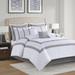 8pc Queen Embroidered Comforter Set White