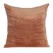 HomeRoots 22 X 22 Orange Zippered Cotton Blend Throw Pillow