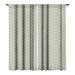 Little Arrow Design Co ella triple stripe stone Window Curtain (Set of 2)