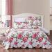 Queen Romantic Roses Valentine Scalloped Floral Bedspread Set Pink