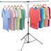 Foldable Clothes Drying Rack, Stainless Steel Laundry Drying Racks, Adjustable High Capacity Garment Rack, with Windproof Hooks.