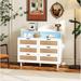 43.31"6-Drawers Rattan Storage Cabinet