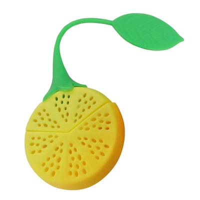 Lemon-Shaped Silicone Leaf Tea Infuser Strainer Ball