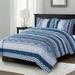 3pc Full Size Comforter Set Cozy Bedding Bohemian Blue