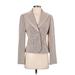 Ann Taylor Blazer Jacket: Short Gray Jackets & Outerwear - Women's Size 2