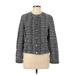 Doncaster Silk Blazer Jacket: Gray Plaid Jackets & Outerwear - Women's Size 10