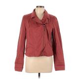 Ann Taylor LOFT Outlet Jacket: Short Red Print Jackets & Outerwear - Women's Size Large