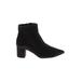 L'Agence Ankle Boots: Black Print Shoes - Women's Size 39 - Pointed Toe