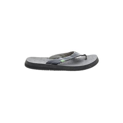 Sanuk Flip Flops: Gray Shoes - Women's Size 9 - Open Toe