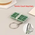 1 pz Tennis portachiavi Souvenir Mini Tennis ciondolo stereoscopico Tennis tavolo tridimensionale