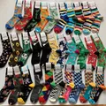 Calzini da uomo taglia 7-11UK(41-46 Happy Socks calzini sportivi classici in puro cotone quattro