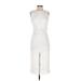 Joseph Ribkoff Cocktail Dress - Sheath: White Jacquard Dresses - Women's Size 2