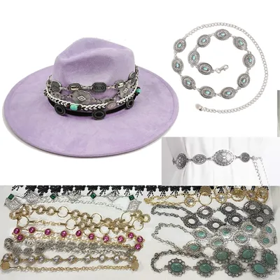 Accessori in metallo retrò di moda accessori per cinture Fedora uomo donna cappelli accessori per