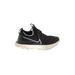 Nike Sneakers: Black Color Block Shoes - Women's Size 8 - Round Toe