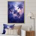 Design Art Mystical Plam Tree Magic Impressions I On Canvas Print Canvas, Cotton in Indigo | 20 H x 12 W x 1 D in | Wayfair FL117739-12-20-MA