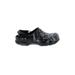 Crocs Mule/Clog: Slip On Wedge Casual Black Shoes - Women's Size 6 - Round Toe