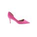 Salvatore Ferragamo Heels: Slip On Stiletto Cocktail Party Pink Solid Shoes - Women's Size 7 - Pointed Toe